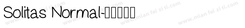 Solitas Normal字体转换